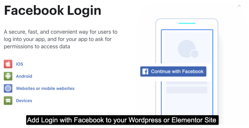Add facebook login to your Wordpress site